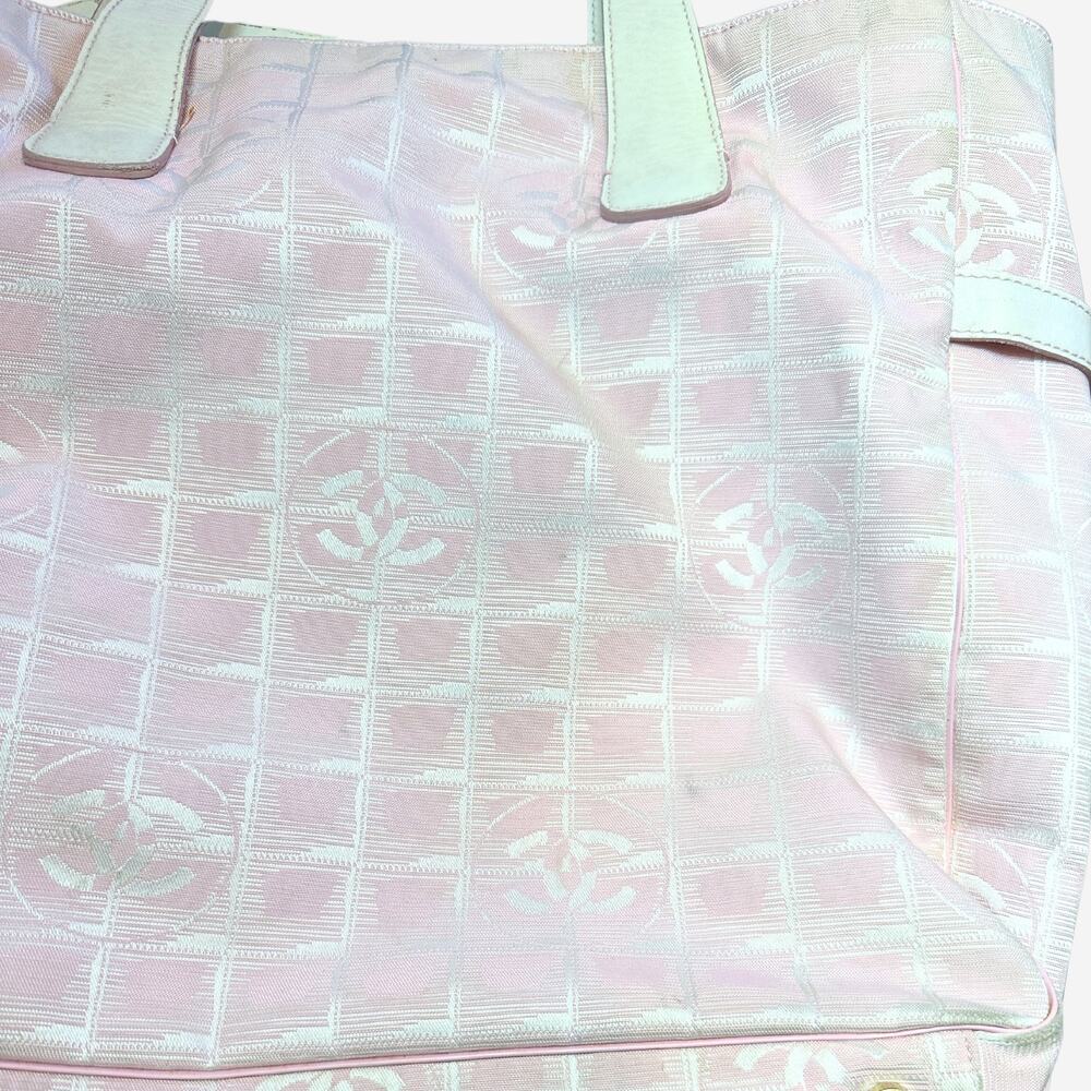 Chanel Pink Nylon Travel Line Tote Bag - Picture 13 of 15